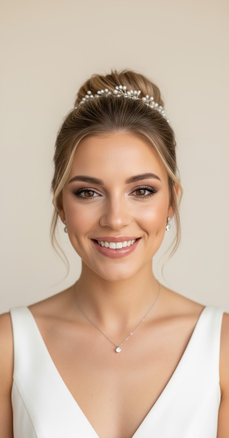 After Wedding Updo With Comb